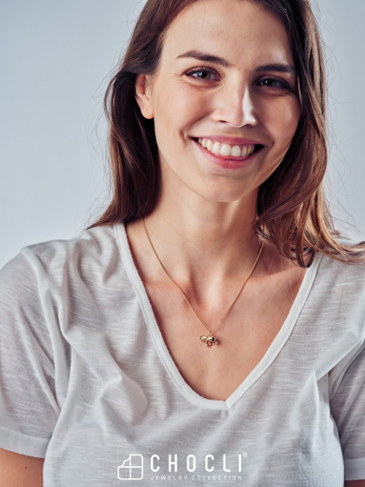 Колие с медальон Chocli - Elephant