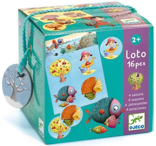 Образователна игра Djeco: Loto, Четири сезона
