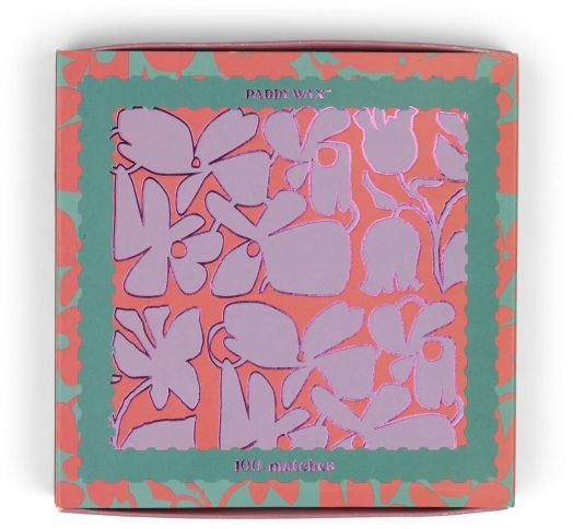 Джъмбо кибритени клечки Paddywax - Abstract Floral, 100 бр.