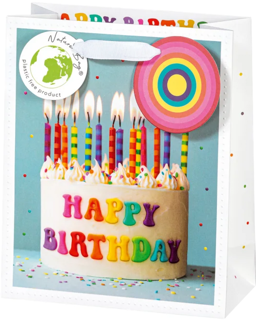 Подаръчна торбичка BSB - Cake and Candles, размер M