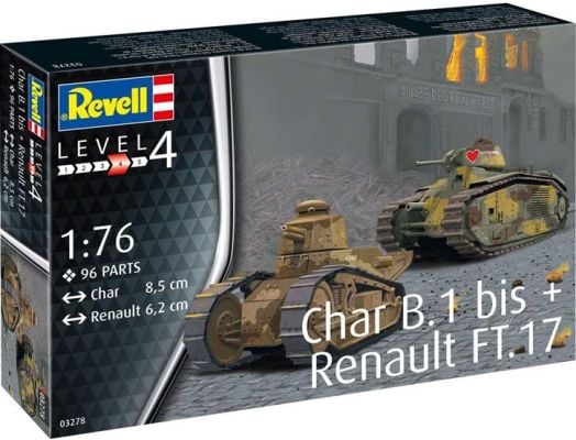 Сглобяем модел - Танк Char B.1 и Танк Renault FT.17