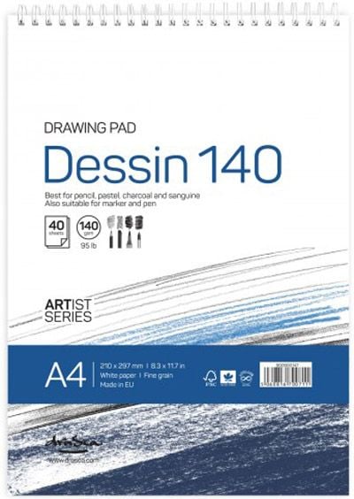 Скицник Drasca Dessin Drawing Pad А4, 40 листа