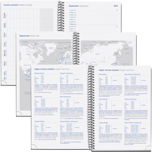 Седмичен тефтер - органайзер Miquelrius Year от септември 2025 до юни 2026 г.