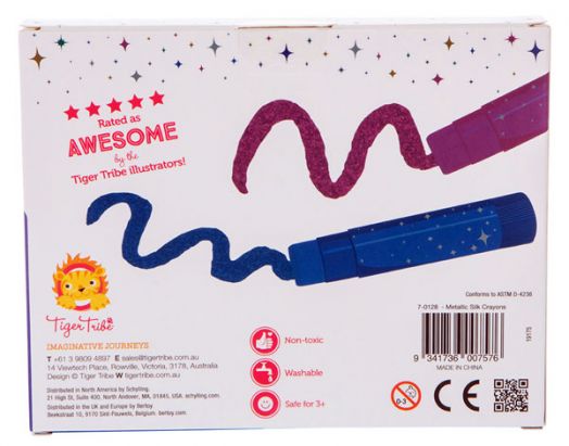 Комплект пастели Tiger Tribe в метализирани цветове