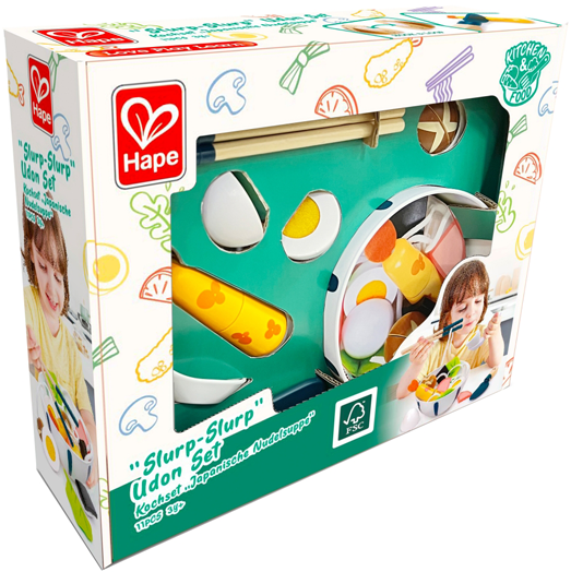 Дървен готварски комплект Hape - Super Udon