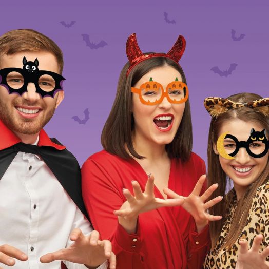 Хартиени парти очила Legami - Halloween, 8 бр.