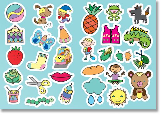 Оцвети:  Азбука със стикери