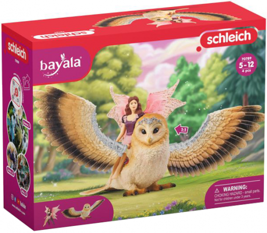 Комплект Schleich: Фея с бляскава сова