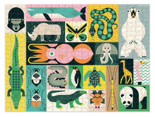 Пъзел Crocodile Creek 2 в 1: Гигантски животни, 500 части