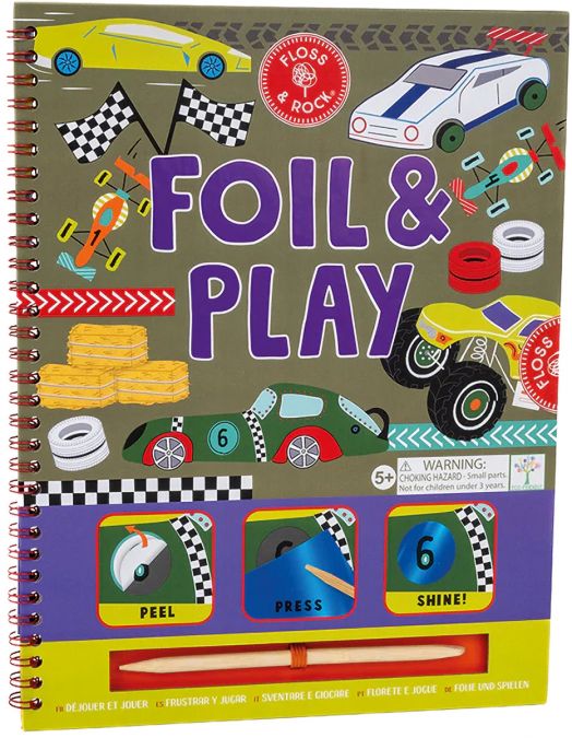 Магическа книжка Floss & Rock - Foil & Play, Cars