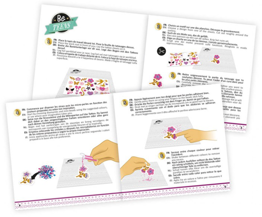 Творчески комплект Buki Be Teens - Направи си сам перлени татуировки