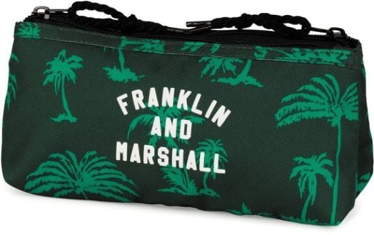Двоен ученически несесер Franklin and Marshall, зелен