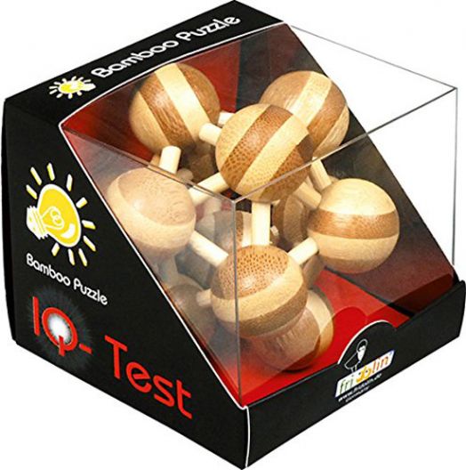 3D пъзел от бамбук - Атом 2