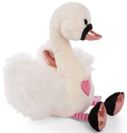 Плюшена играчка Nici - Бял лебед, 35 см.
