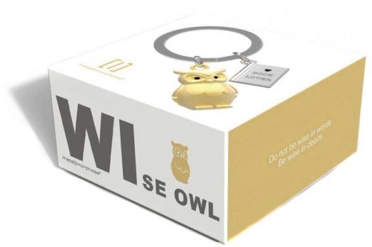 Ключодържател Metalmorphose - Owl & Book