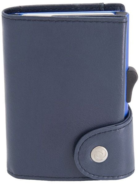 Портфейл за карти и монети C-secure XL Cobalt