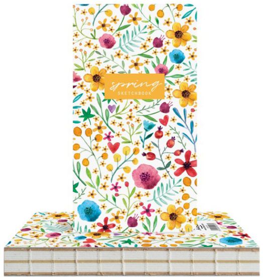 Скицник Drasca Spring, 96 листа, цветна градина