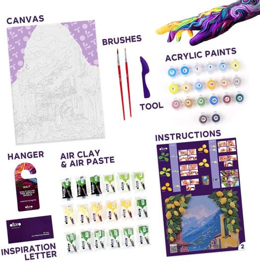 Творчески комплект Okto - Направи 3D картина с лек моделин 