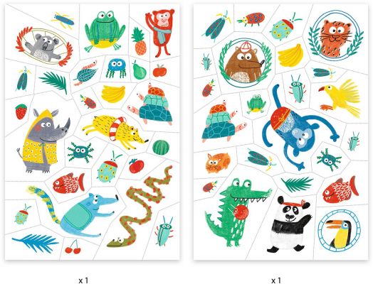 Детски татуировки Djeco - Животни