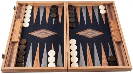 Табла Manopoulos с отделения - американски орех и черен дъб, 48 х 30 см.