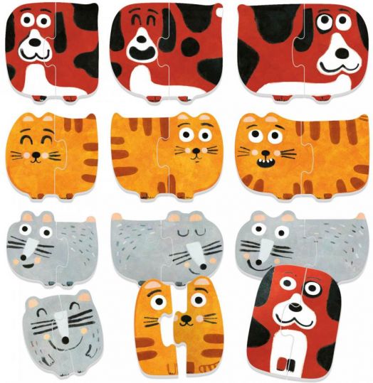 Образователен пъзел Headu - Голям или малък?