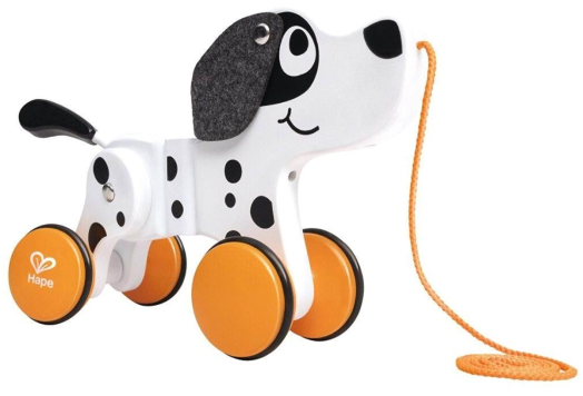 Дървена играчка за дърпане Hape - Далматинец
