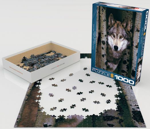 Пъзел Eurographics - Сив вълк, 1000 части