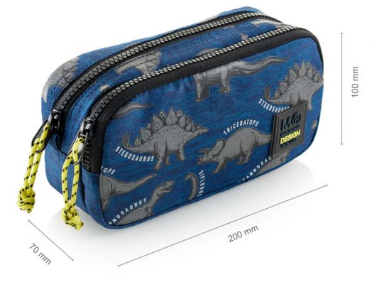 Несесер Miquelrius Wild Dino с две отделения, светещ в тъмното