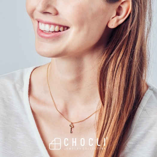 Колие с медальон Chocli - Love Key