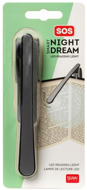Лампичка за четене Legami, черна