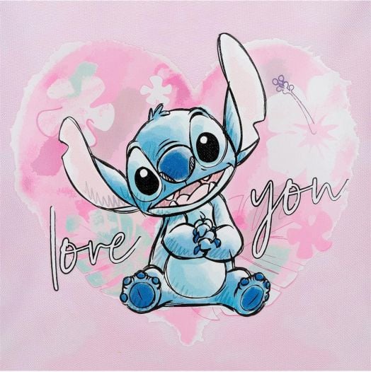 Малка детска раничка Stitch Heart, 28 см.