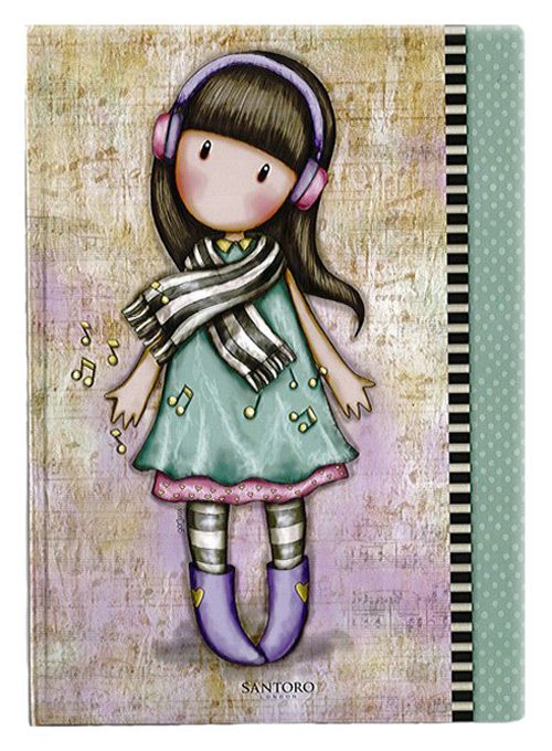 Тетрадка Gorjuss А4, 96 листа с широки редове