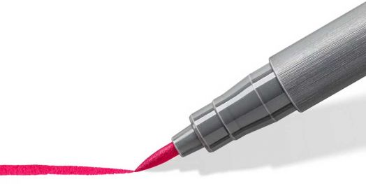 Комплект маркери Staedtler Pigment Brush Pen 371, 12 земни цвята