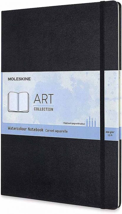 Скицник Moleskine Art Watercolor Notebook Black A4