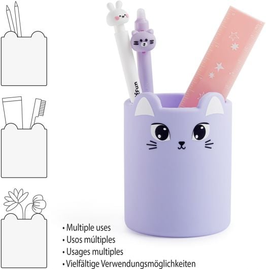 Силиконов моливник Miquelrius Back2Fun - Коте