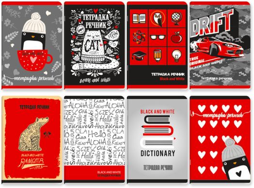 Тетрадка - речник Black & White А5, 40 листа