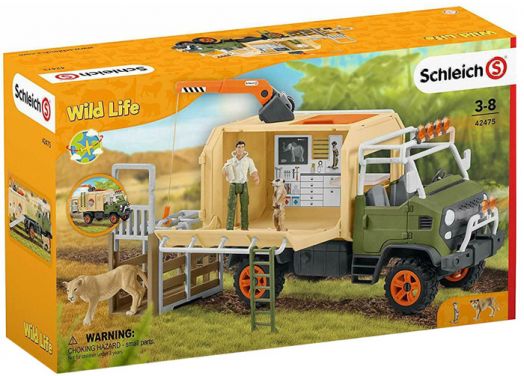 Комплект Schleich: Камион за спасяване на животни