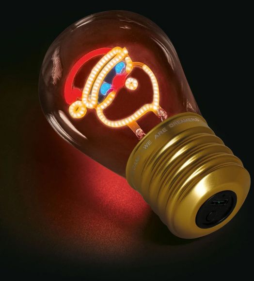 Лампа крушка Legami Bulb Fiction - Дядо Коледа