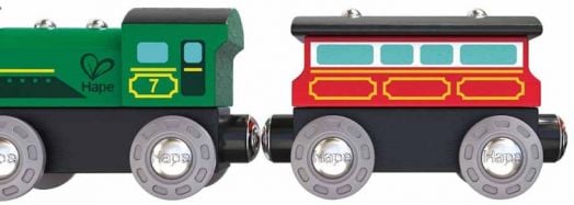 Игрален комплект Hape - Влакче с парников локомотив
