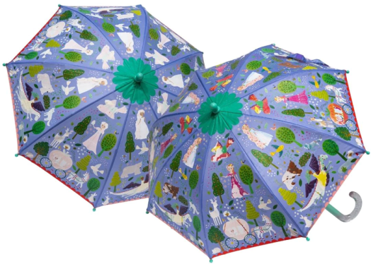 Детски магически чадър Floss & Rock, Colour Changing Umbrella, Fairy Tale - Принцеса