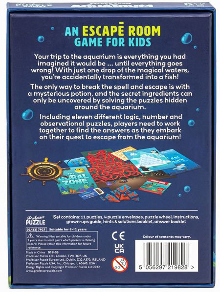 Игра Professor Puzzle: Escape from the Aquarium