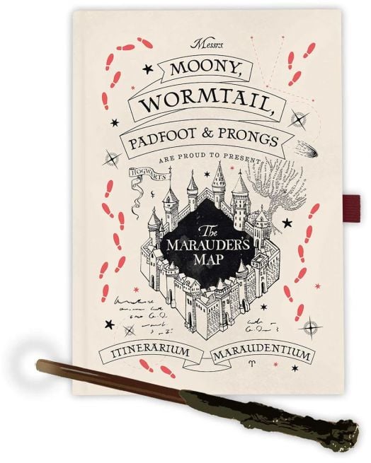 Тефтер Grupo Erik Harry Potter Marauder's Map с магическа химикалка