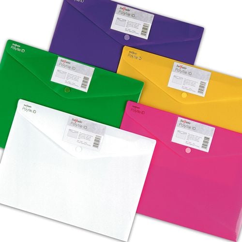 Папка с копче Snopake A4, цветна