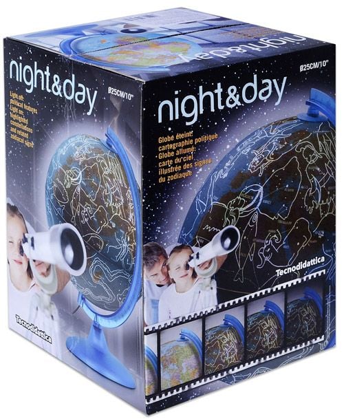 Светещ глобус Ден и Нощ