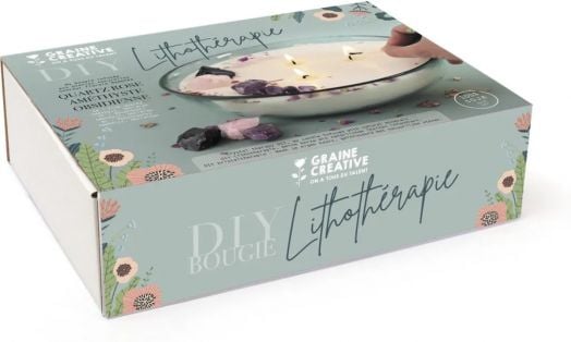 Комплект за правене на свещ Graine Creative - Литотерапия XXL