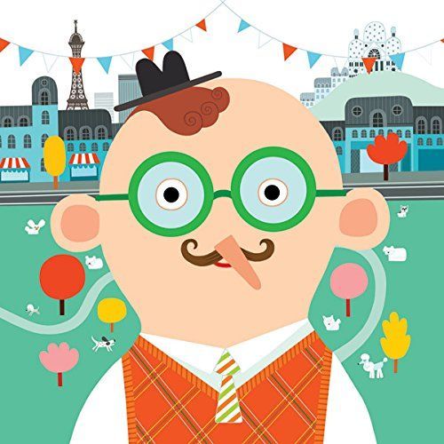 Творчески комплект със стикери Djeco - Физиономии