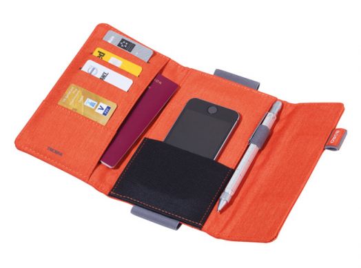 Калъф за документи Troika Reisebüro, оранжев