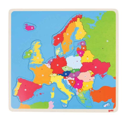 Детски дървен пъзел Goki, Европа