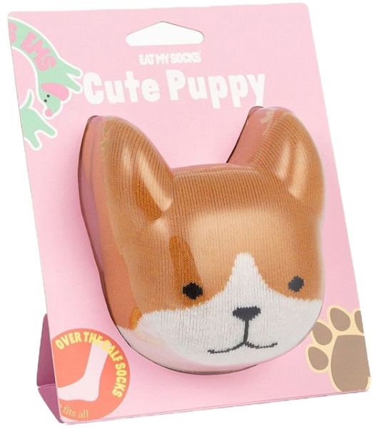Чорапи Eat My Socks - Cute Puppy, кафяв цвят