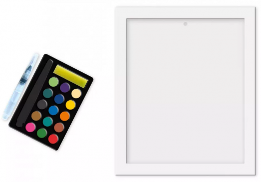 Творчески комплект Janod - Златни картини с акварел, Животни